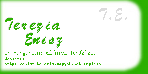 terezia enisz business card